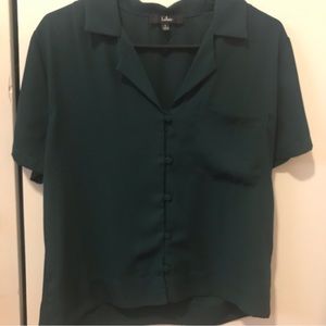 Lulu's Dark Green Blouse